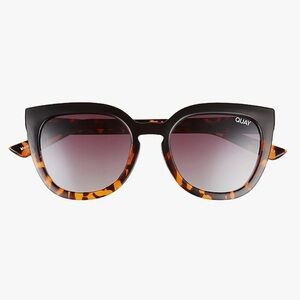 Quay Australia Black and Tortoise Cat Eye Sunglasses